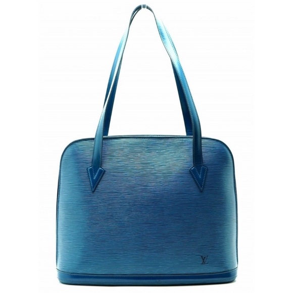 🔥🔥🔥Louis Vuitton One day Sale !!!Vintage Blue Epi leather tote authentic - Picture 1 of 16